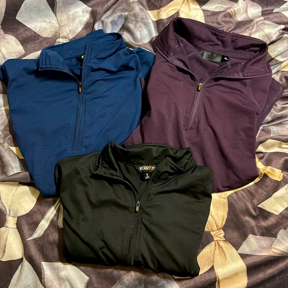 BUNDLE of three Kerrits equestrian sun shirts